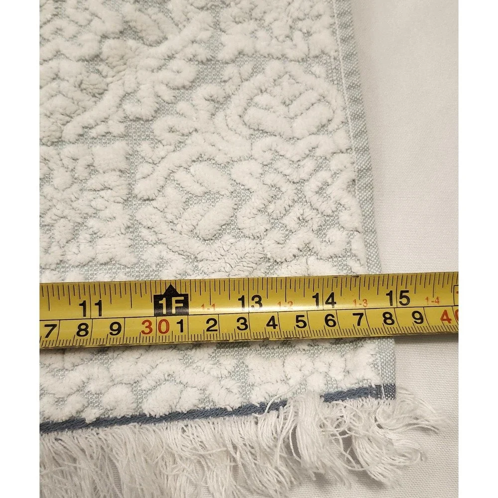 Bianca Sculpted Hand Towel Fringed (1) Made In Portugal 100% Cotton‎